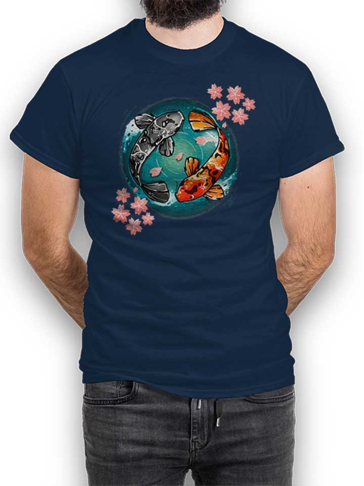 koi-fish-t-shirt dunkelblau 1