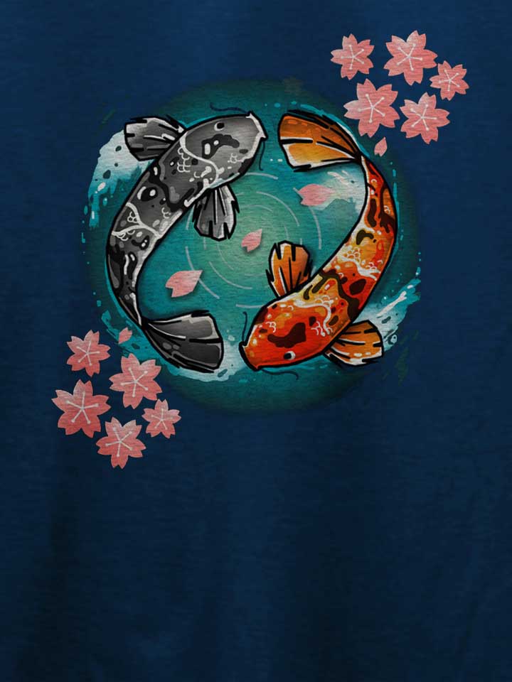 koi-fish-t-shirt dunkelblau 4