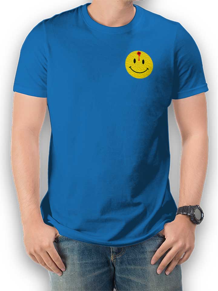 Kopfschuss Smiley Chest Print T-Shirt royal L