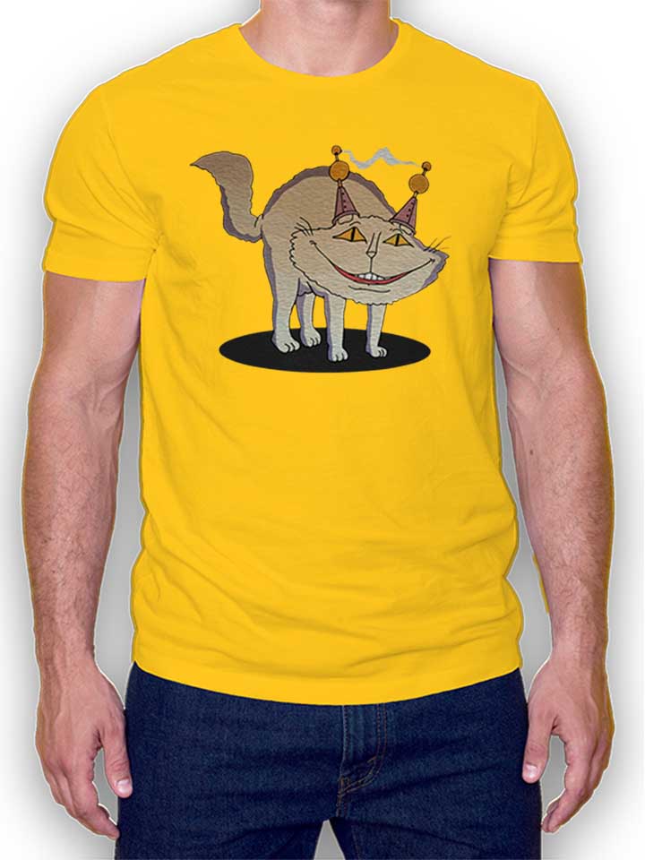 kosmokatze-t-shirt gelb 1