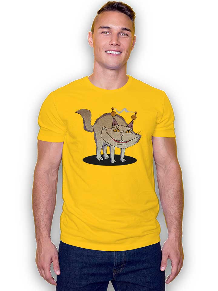 kosmokatze-t-shirt gelb 2