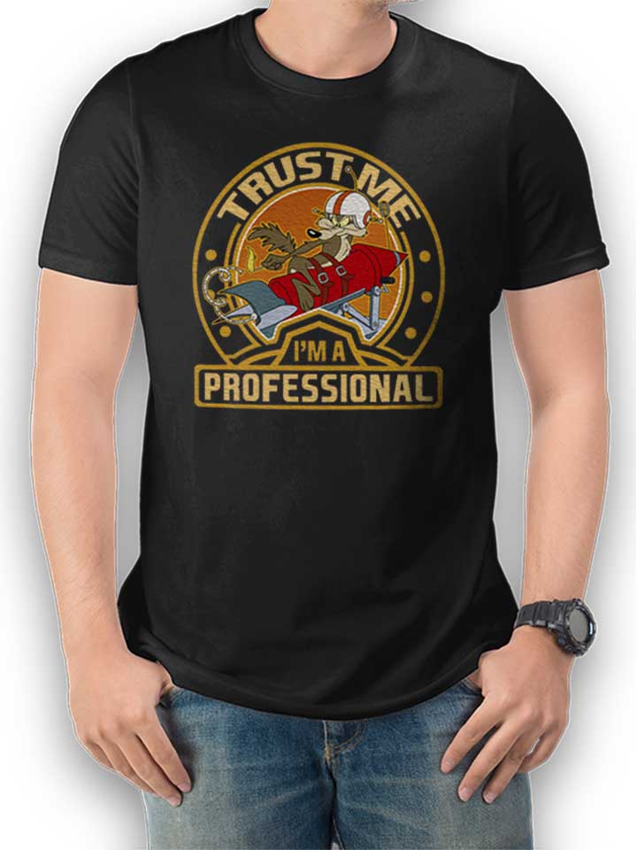 koyote-trust-me-im-a-professional-t-shirt schwarz 1