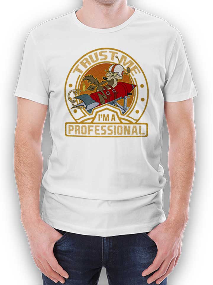 koyote-trust-me-im-a-professional-t-shirt weiss 1