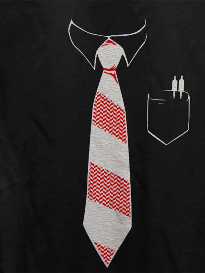 krawatte-damen-t-shirt schwarz 4
