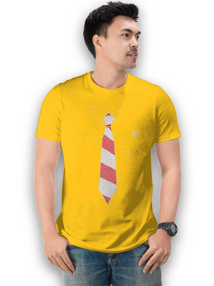 krawatte-t-shirt gelb 2