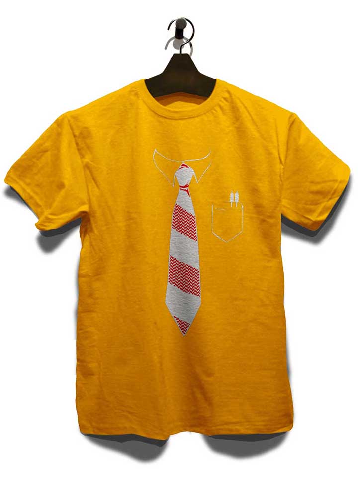 krawatte-t-shirt gelb 3