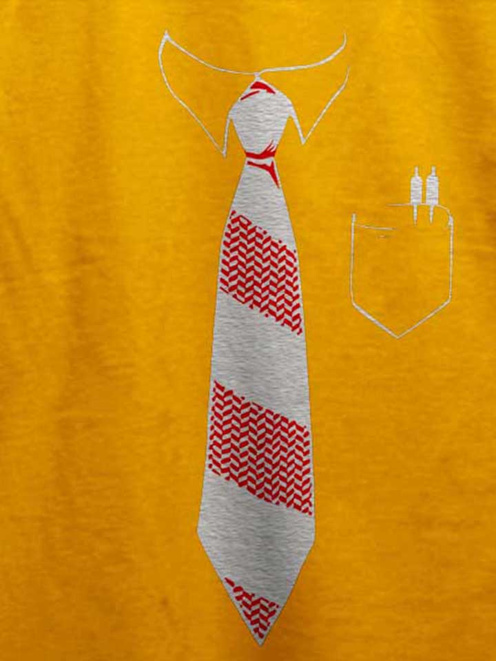 krawatte-t-shirt gelb 4