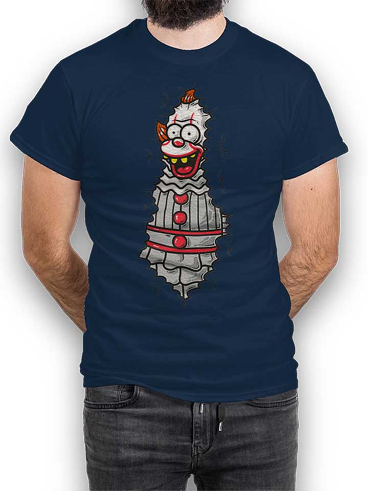 Krusty Clown In The Bushes T-Shirt dunkelblau L