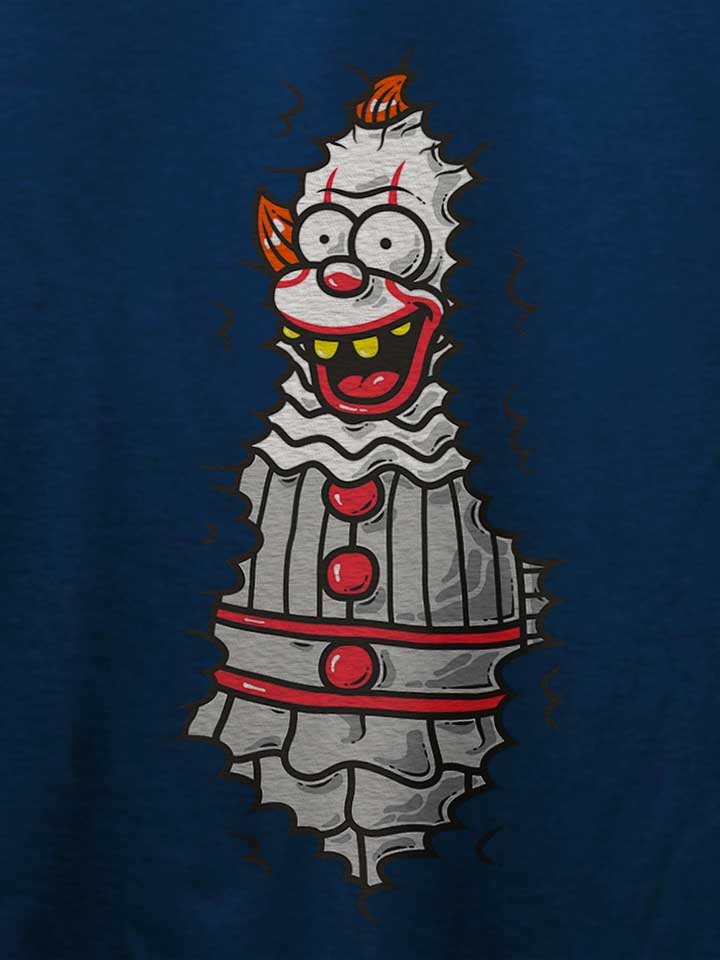 krusty-clown-in-the-bushes-t-shirt dunkelblau 4