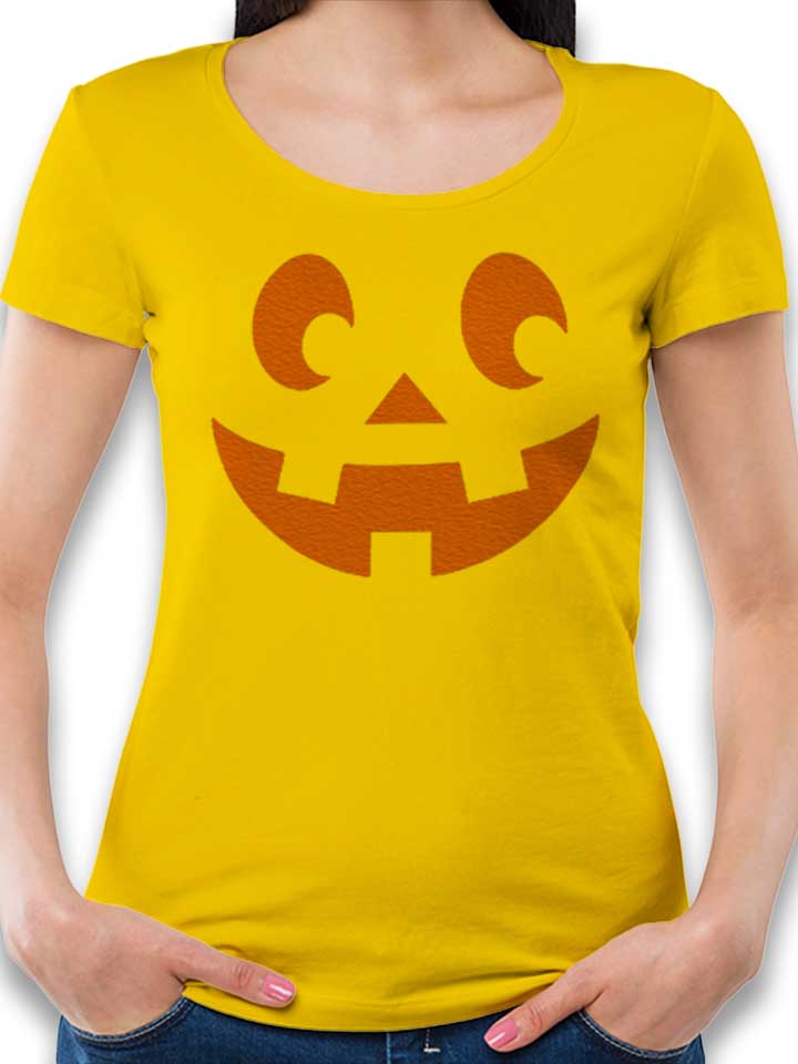 Kuerbis Face Womens T-Shirt yellow L
