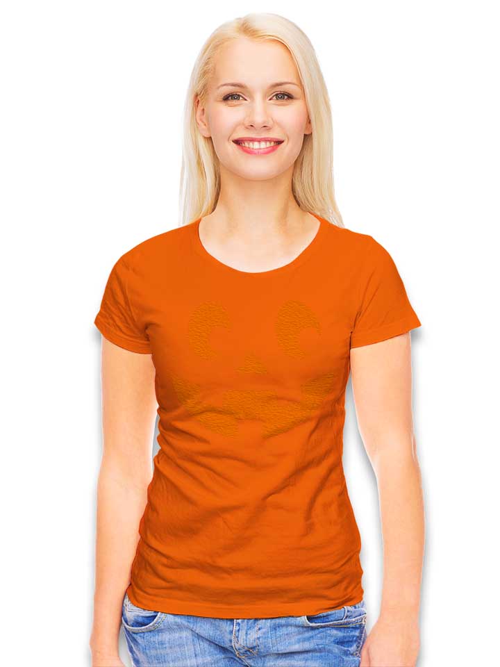 kuerbis-face-damen-t-shirt orange 2