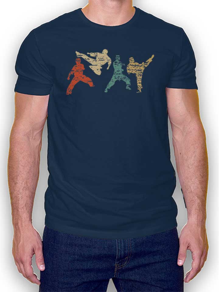 Kung Fu Master T-Shirt dunkelblau L