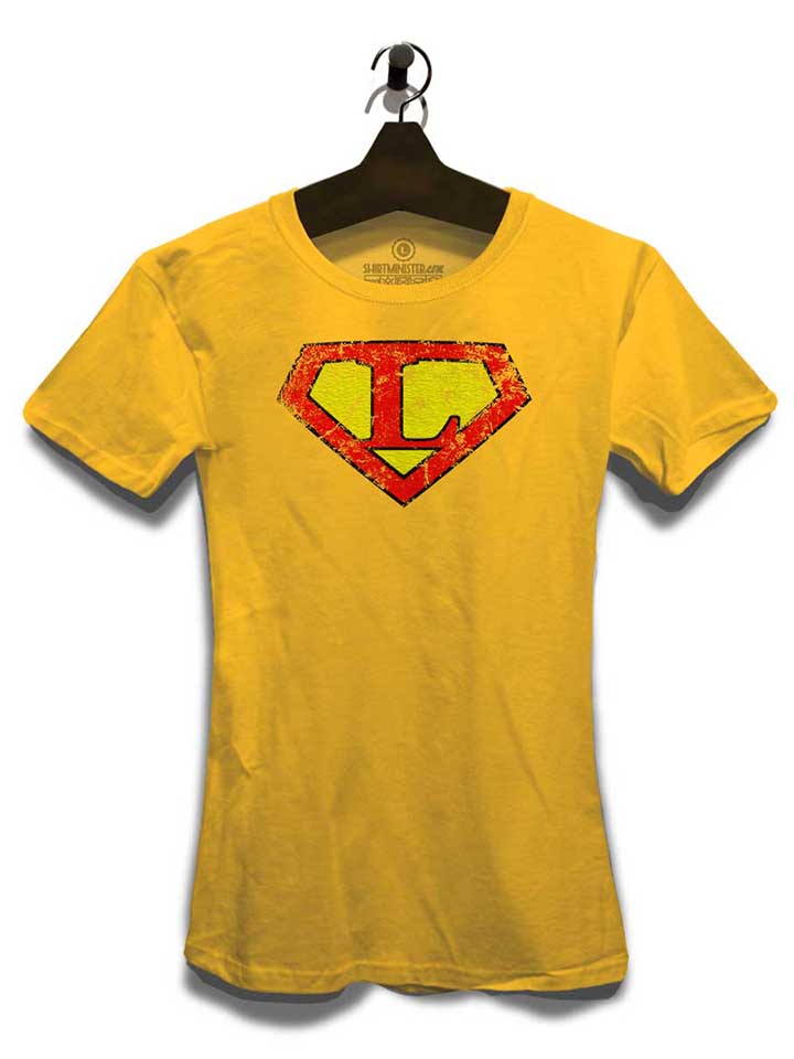 l-buchstabe-logo-vintage-damen-t-shirt gelb 3