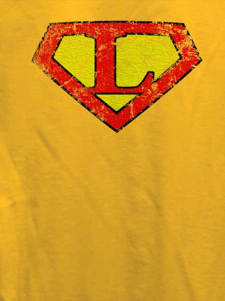 l-buchstabe-logo-vintage-damen-t-shirt gelb 4