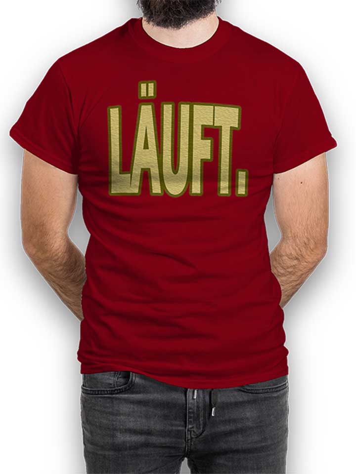 Laeuft 02 T-Shirt bordeaux L