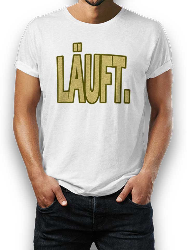 Laeuft 02 T-Shirt weiss L
