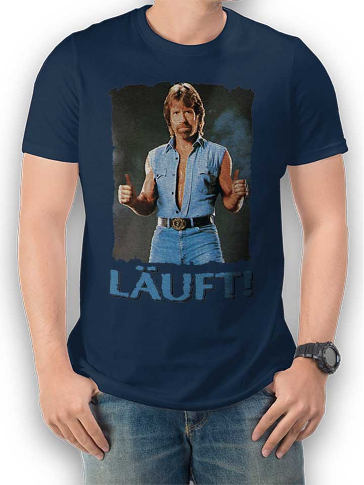 Laeuft 20 Camiseta azul-marino L