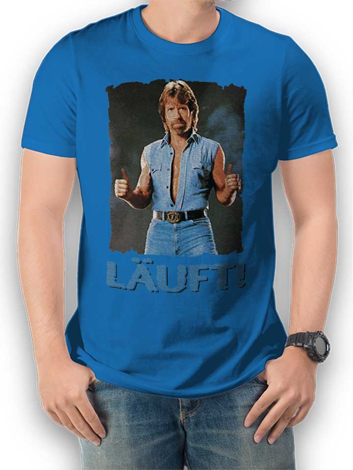 Laeuft 20 T-Shirt bleu-roi L