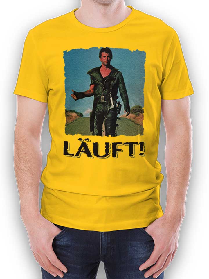 Laeuft 48 T-Shirt gelb L