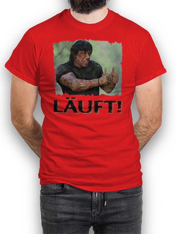 Laeuft 57 T-Shirt rot L