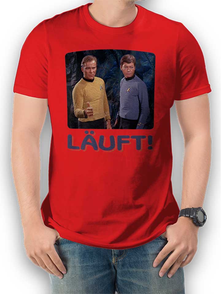 Laeuft 63 T-Shirt rouge L