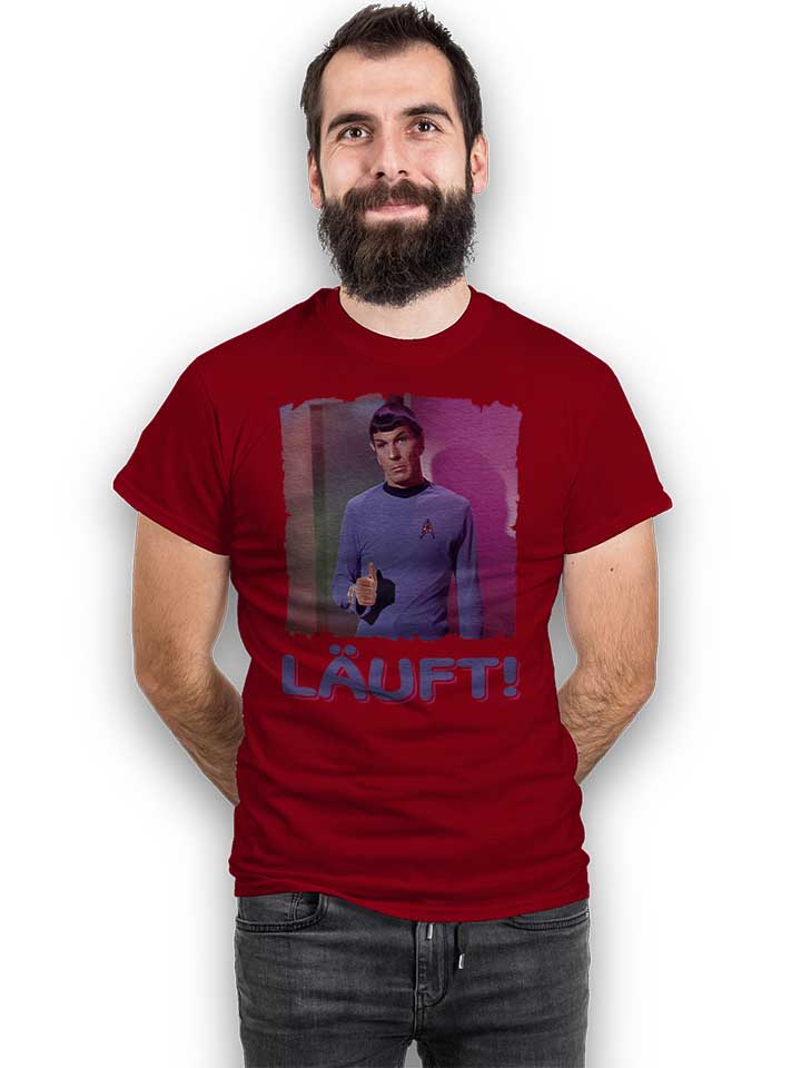 laeuft-64-t-shirt bordeaux 2