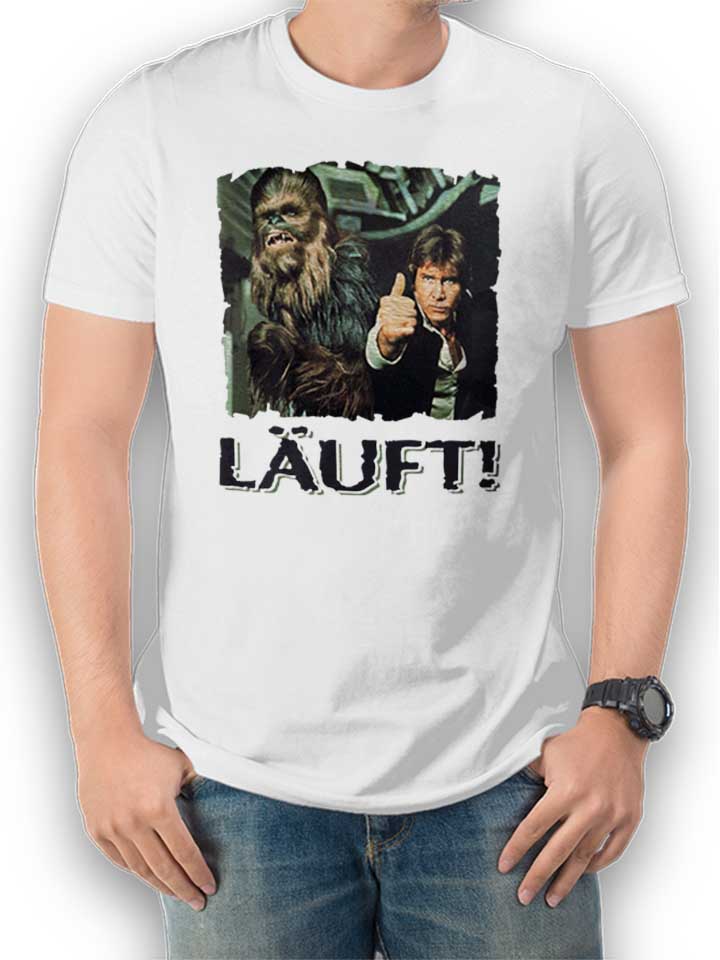 Laeuft 66 T-Shirt weiss L