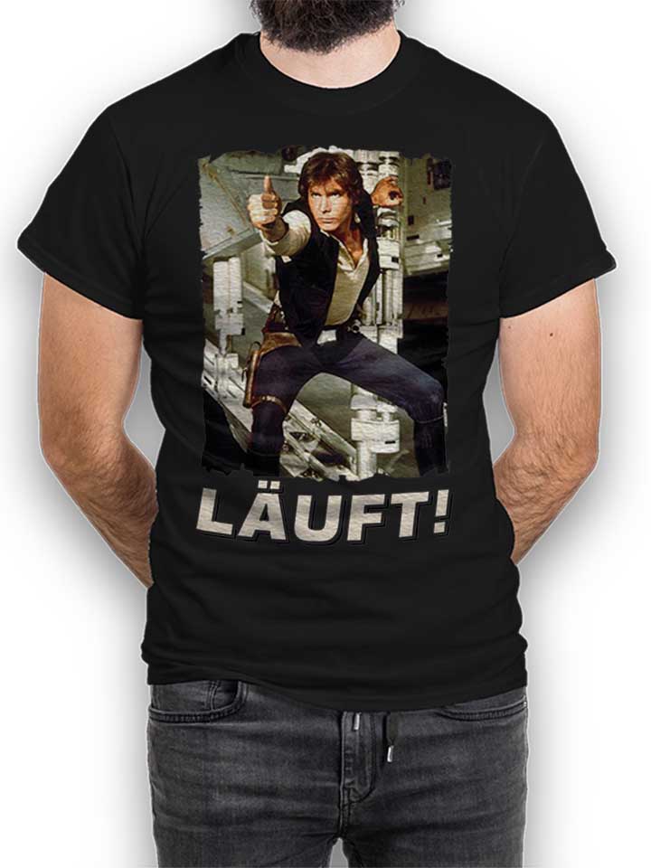 Laeuft 67 T-Shirt schwarz L
