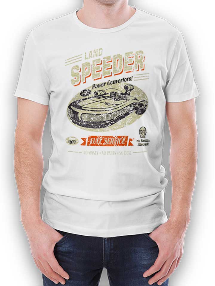 landspeeder-vintage-t-shirt weiss 1