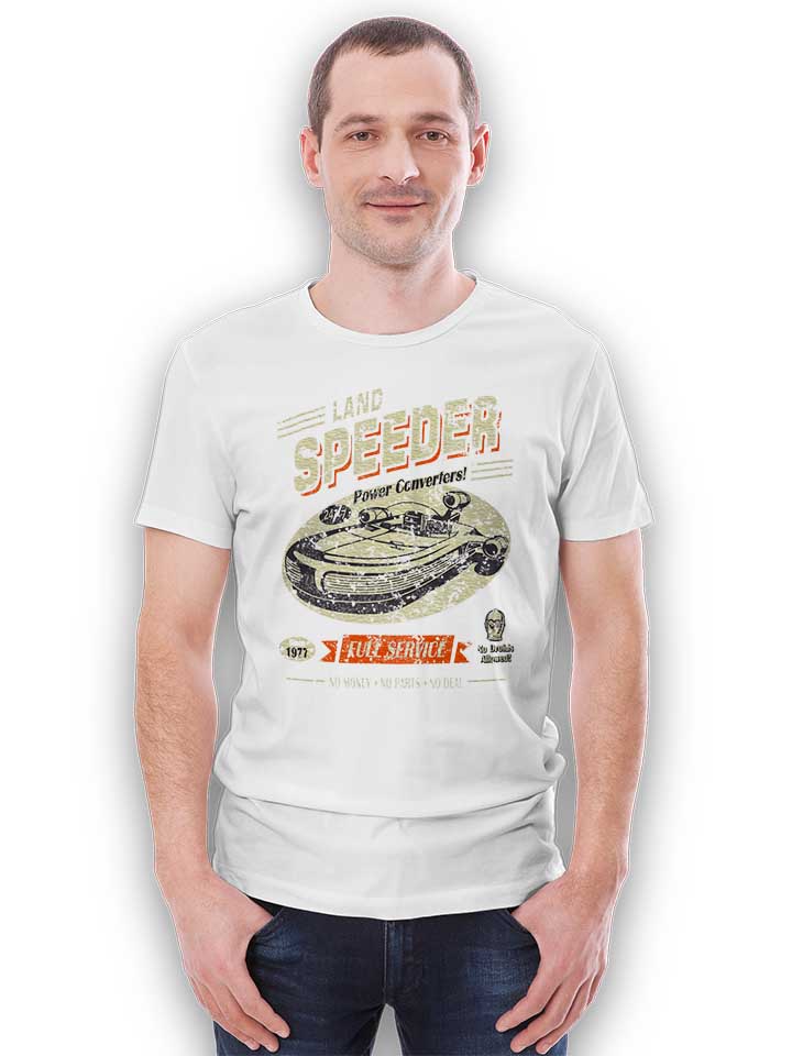landspeeder-vintage-t-shirt weiss 2