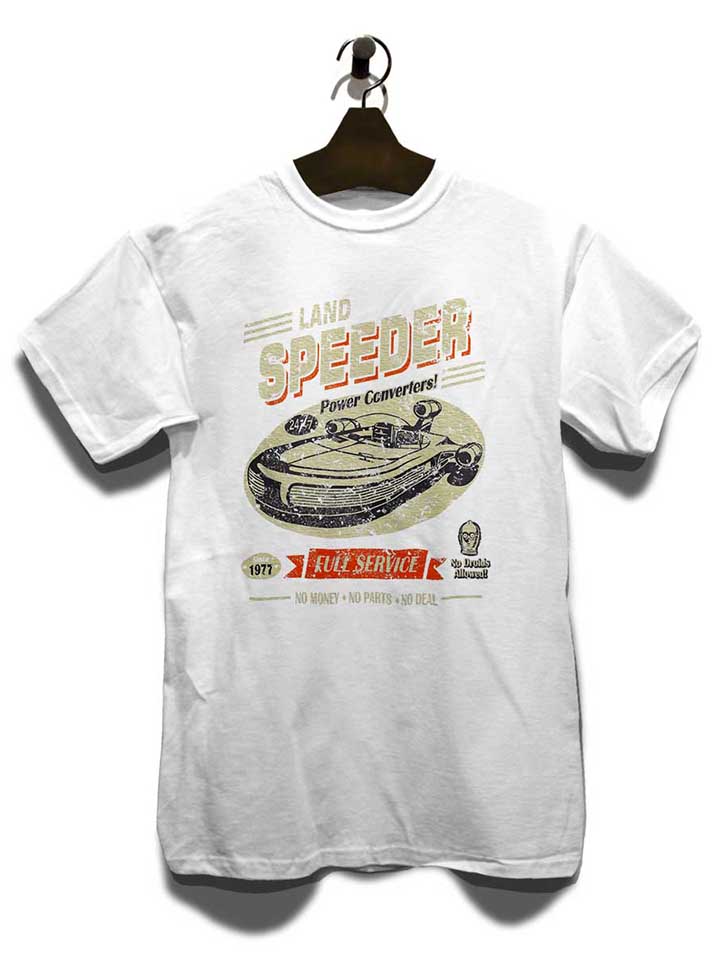 landspeeder-vintage-t-shirt weiss 3