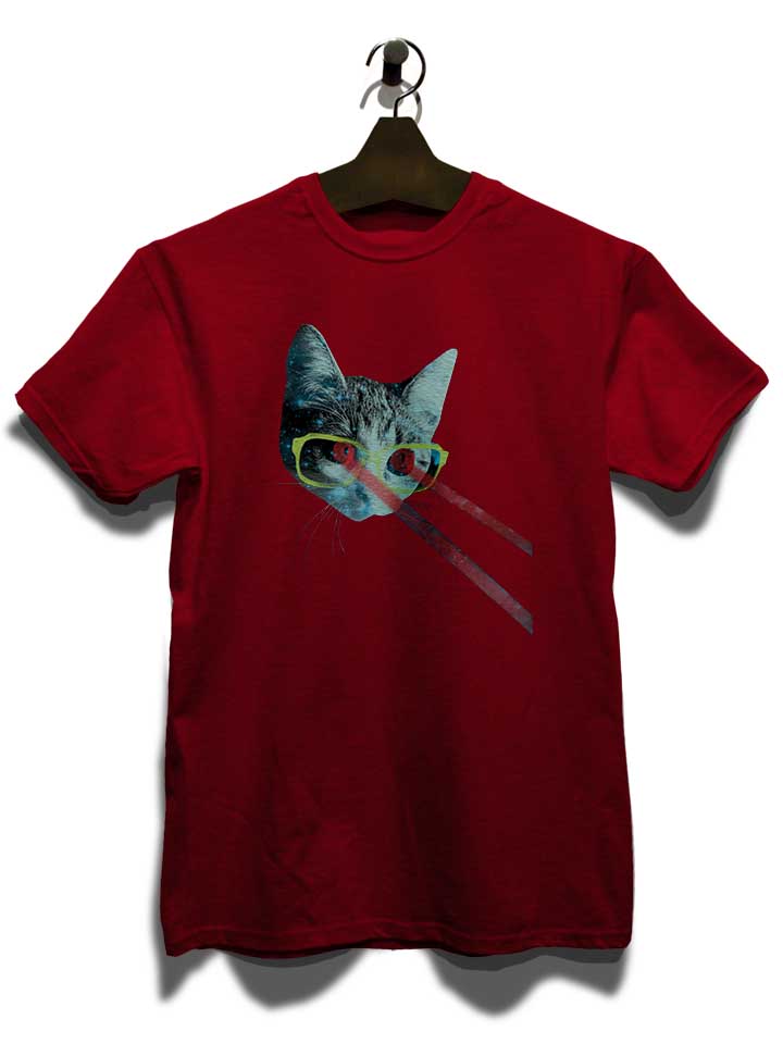 laser-cat-t-shirt bordeaux 3