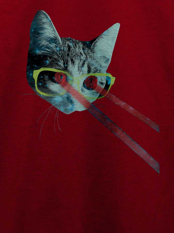 laser-cat-t-shirt bordeaux 4
