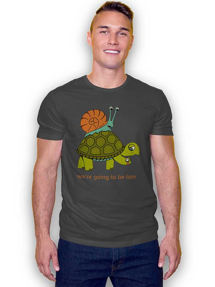late-turtle-slug-t-shirt dunkelgrau 2