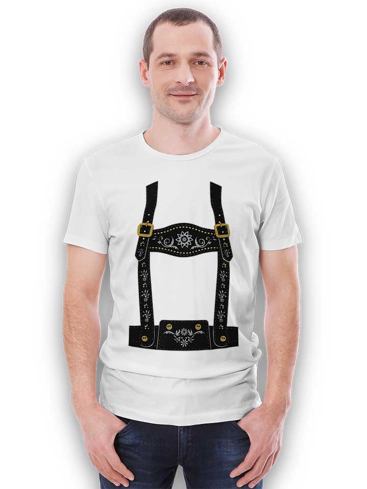 lederhosen-t-shirt weiss 2