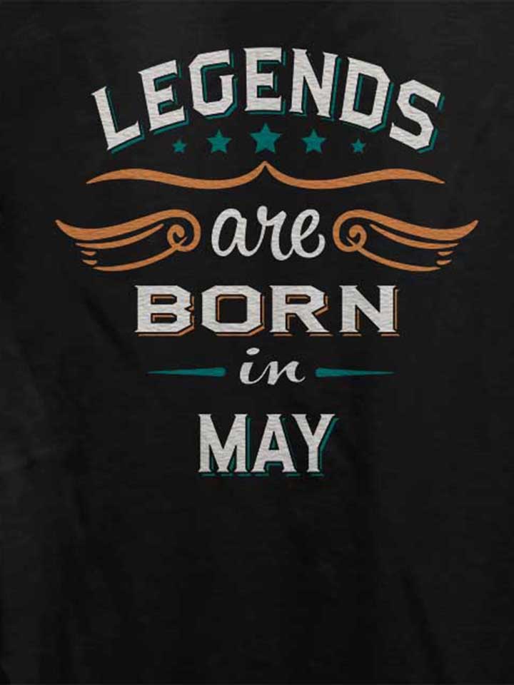 legends-are-born-in-may-damen-t-shirt schwarz 4