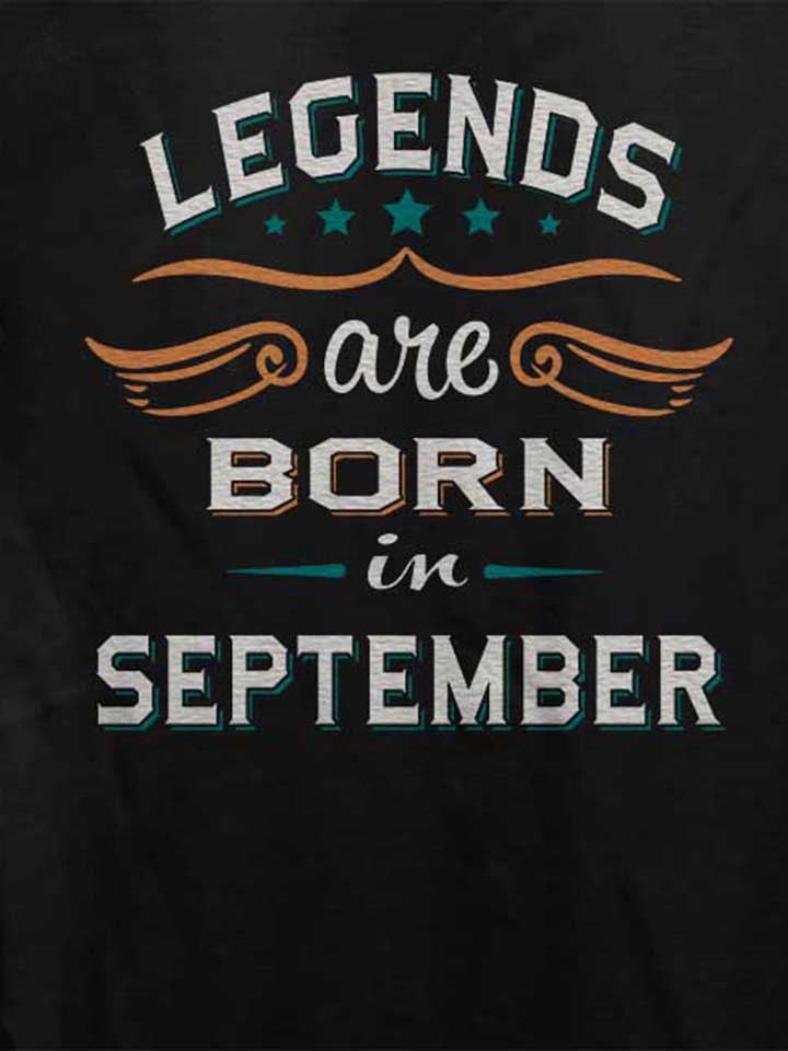 legends-are-born-in-september-damen-t-shirt schwarz 4
