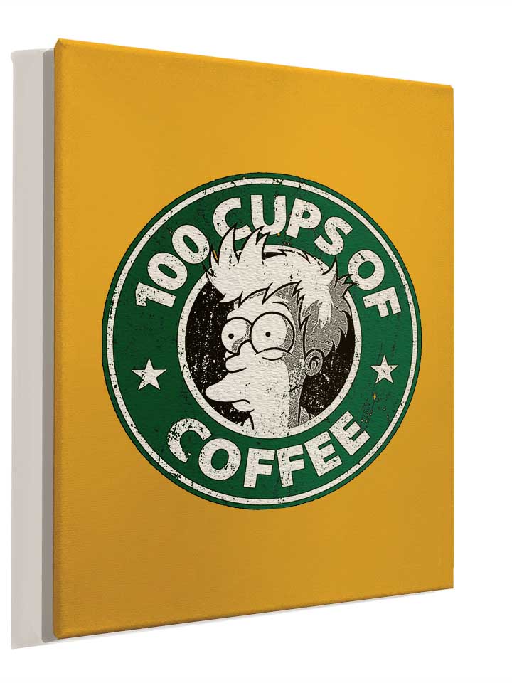 100-cups-of-coffee-leinwand gelb 4