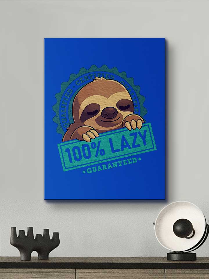 100-lpercent-lazy-sloth-leinwand royal 2
