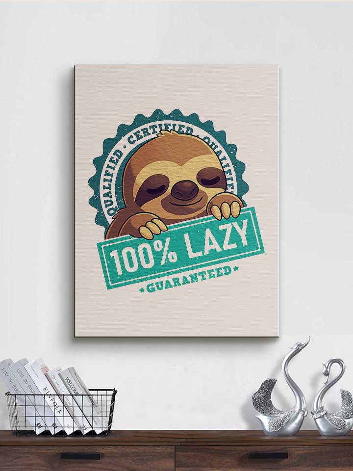 100-lpercent-lazy-sloth-leinwand weiss 2