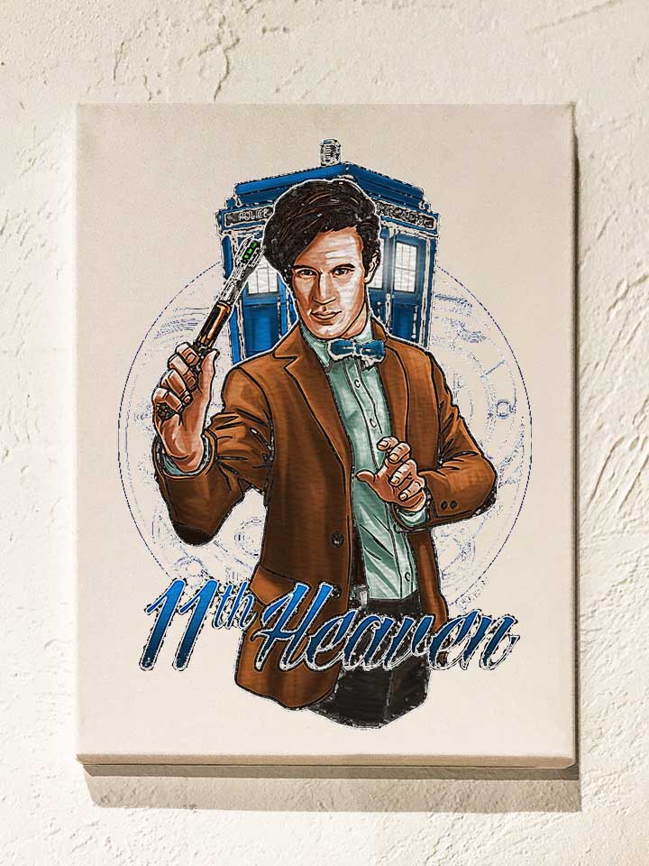 11th-heaven-dr-who-leinwand weiss 1