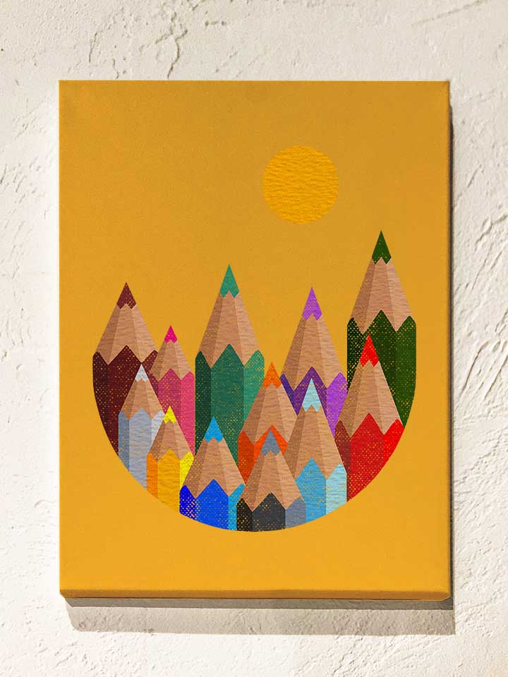 12-colour-mountains-leinwand gelb 1