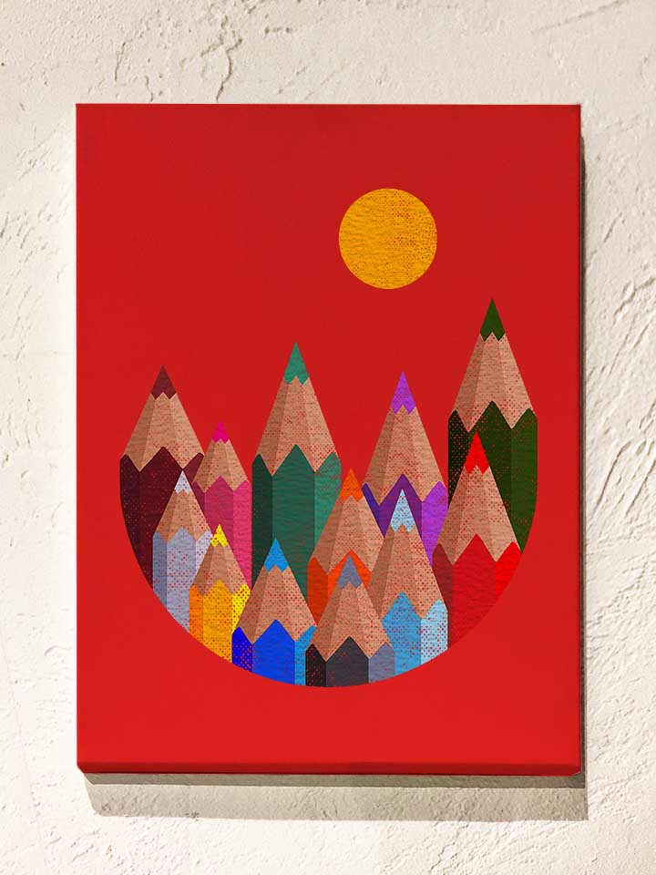 12-colour-mountains-leinwand rot 1