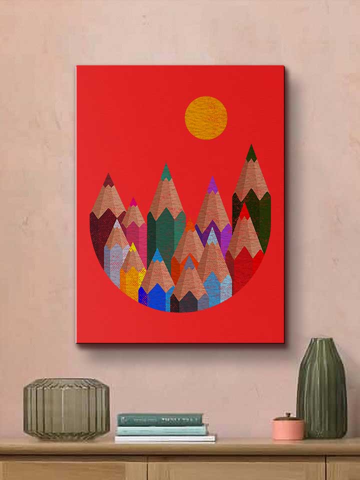 12-colour-mountains-leinwand rot 2