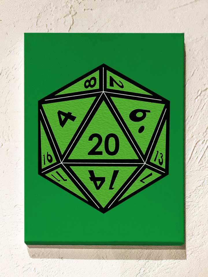 20-dice-green-leinwand gruen 1