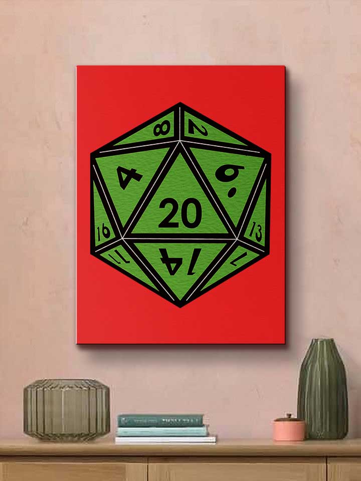 20-dice-green-leinwand rot 2