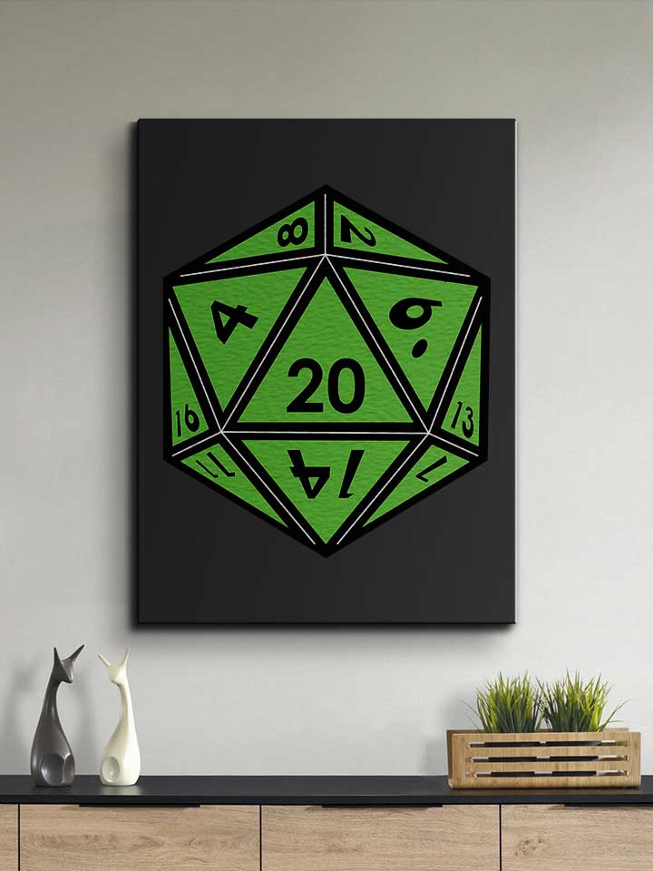 20-dice-green-leinwand schwarz 2