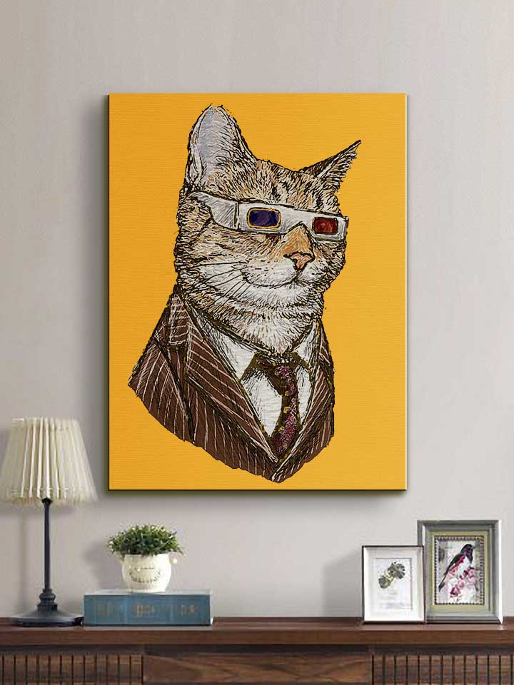 3d-suit-cat-leinwand gelb 2