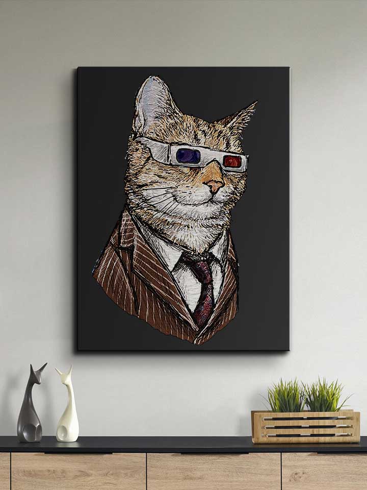 3d-suit-cat-leinwand schwarz 2
