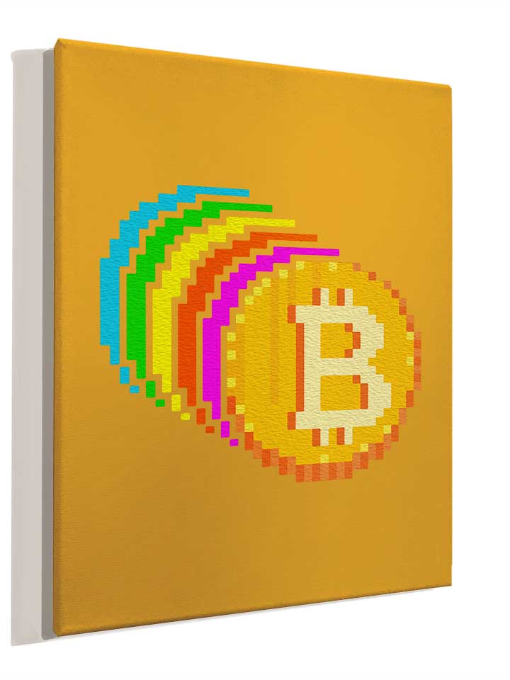 8-bit-bitcoin-rainbow-leinwand gelb 4